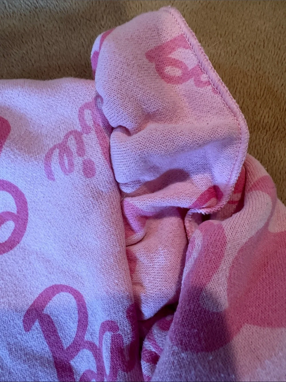 Barbie Pink Logo Allover Print Pajama Set